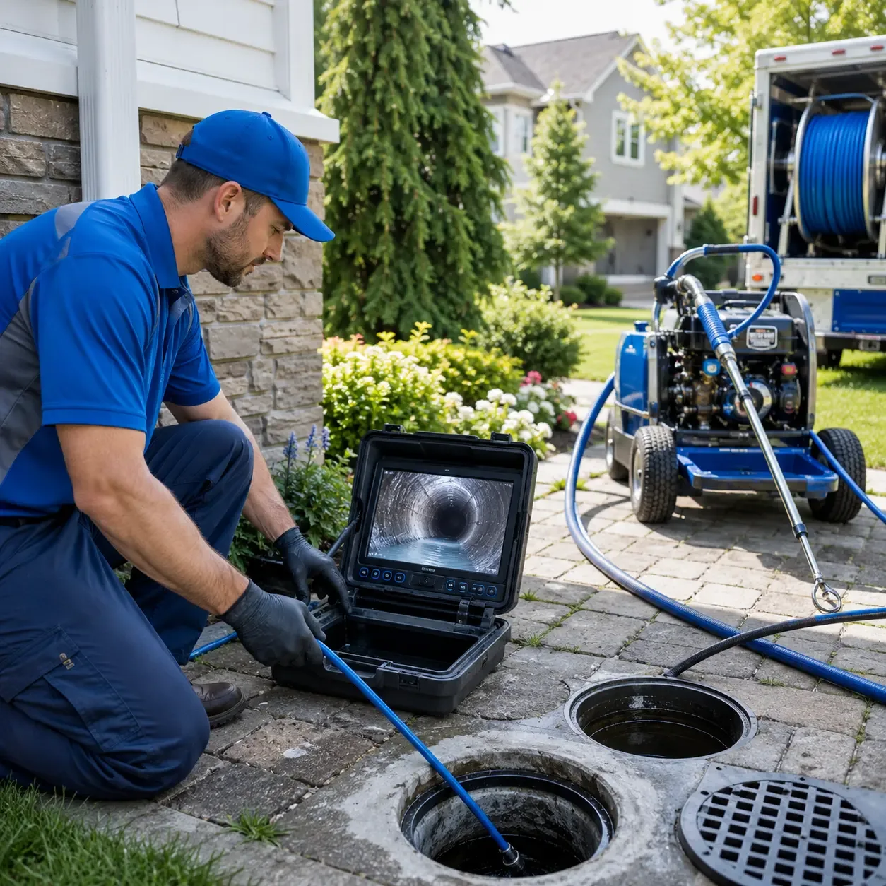 Outdoor drain cleaning professionals serving Lakewood, PA